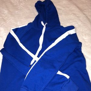 Blue hoodie!